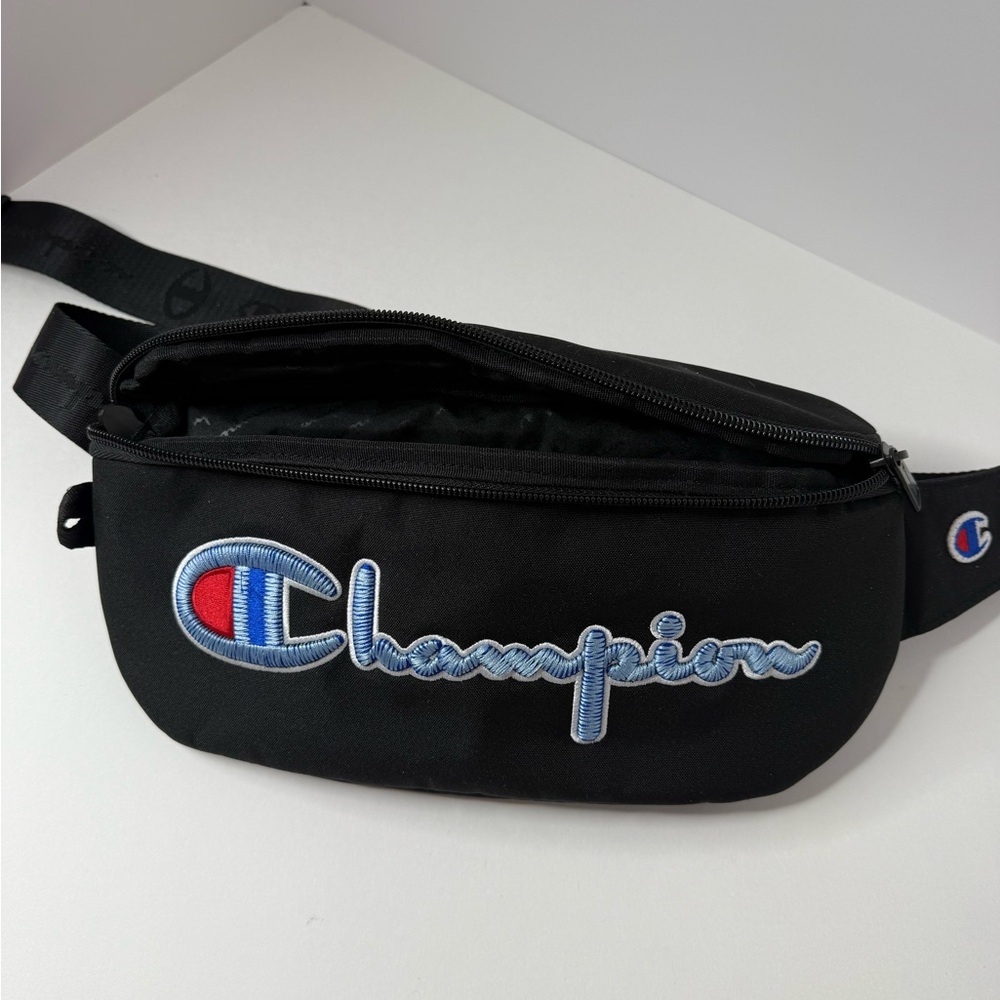 Champion Black Belt Bag with Blue Logo UNISEX